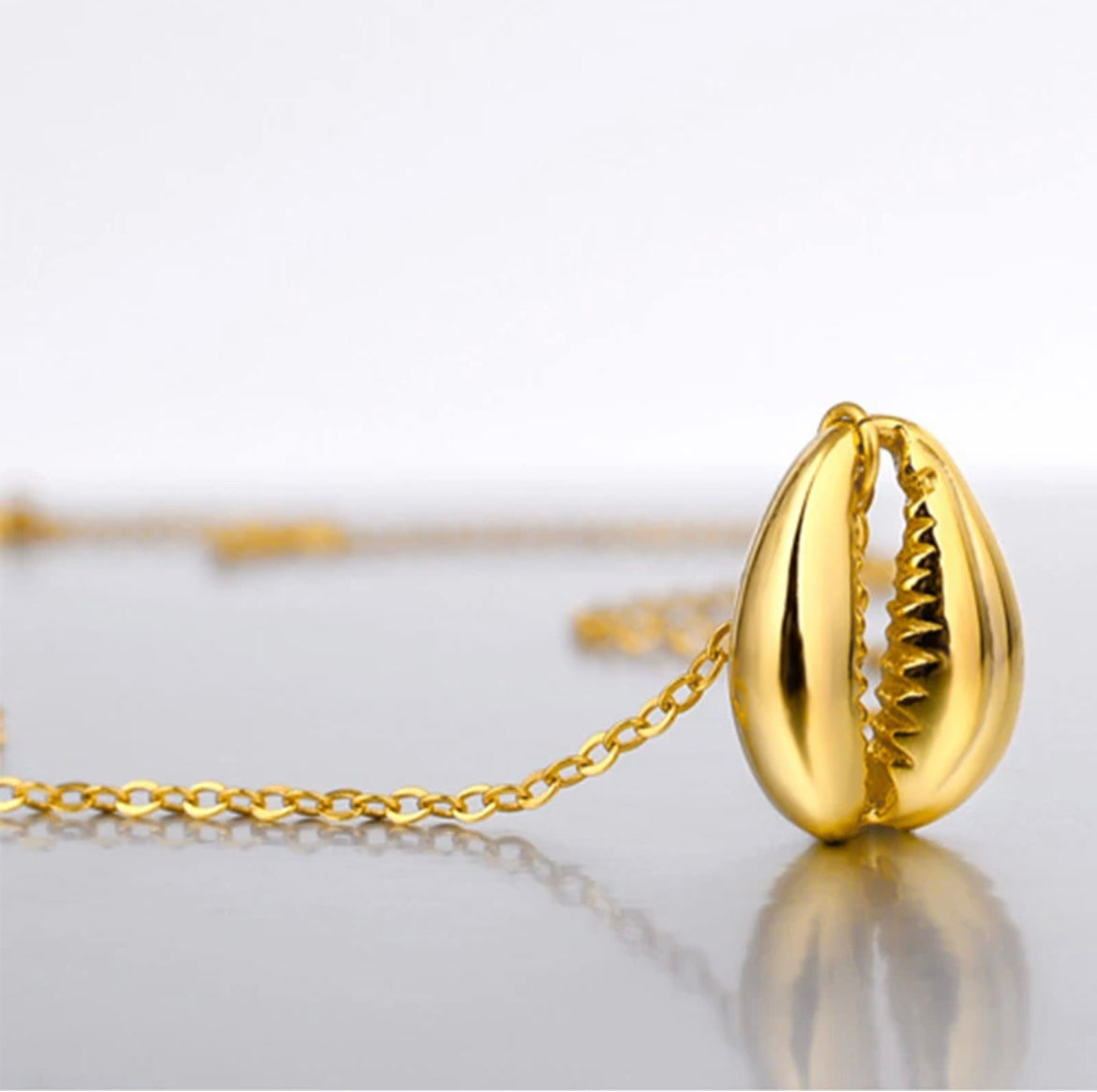 Sea-Safe™ Gold Shell Necklace