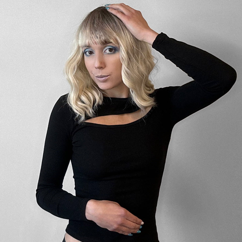 Half Moon Ribbed Top