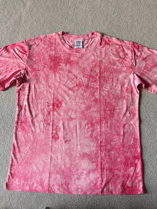 Pink Watercolor Tie Dye Oversized Tee