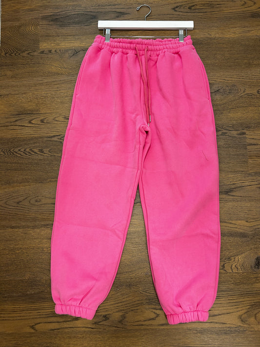 Neon Pink Baggy Sweatpants