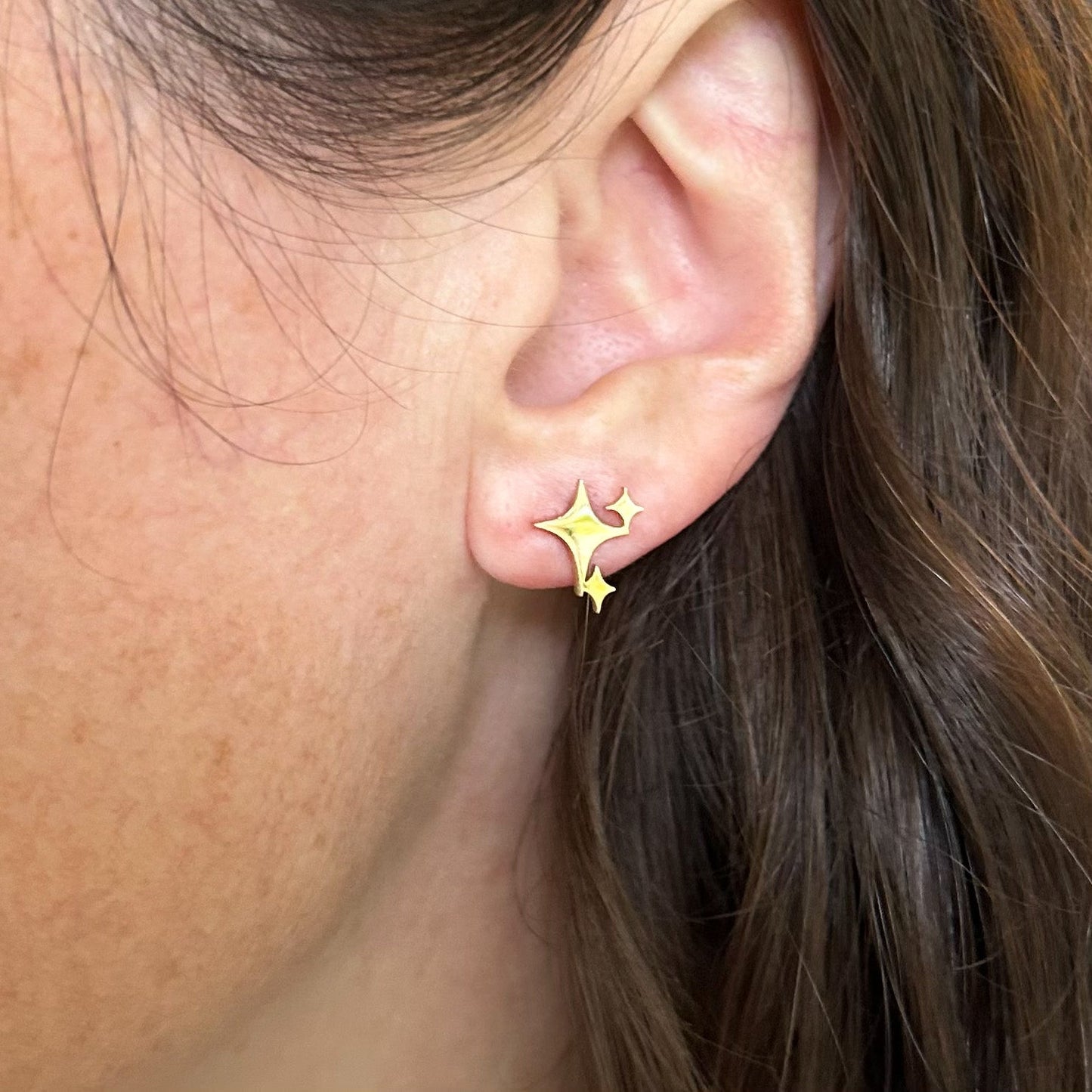 Sea-Safe™ Gold Twinkle Studs