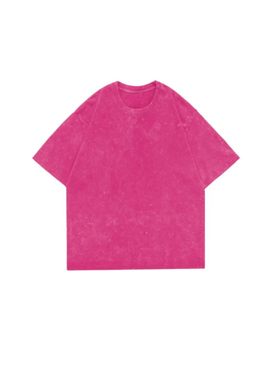 Pink Acid Washed T-Shirt
