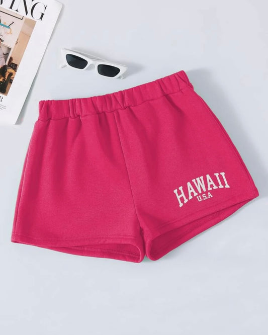 Pink Aloha Shorts