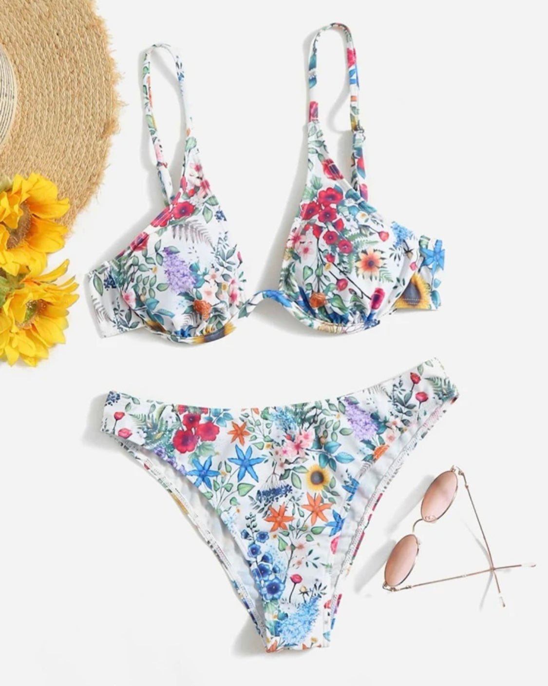Wild Flower Bikini Set