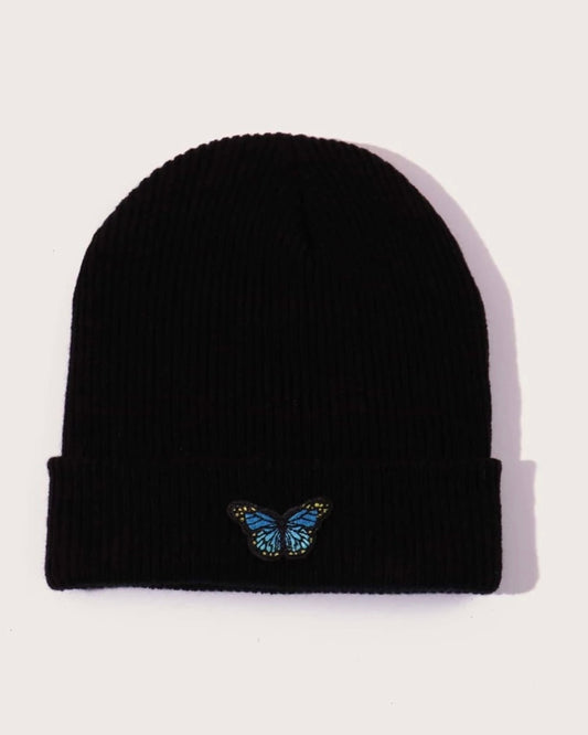 Blue Butterfly Beanie