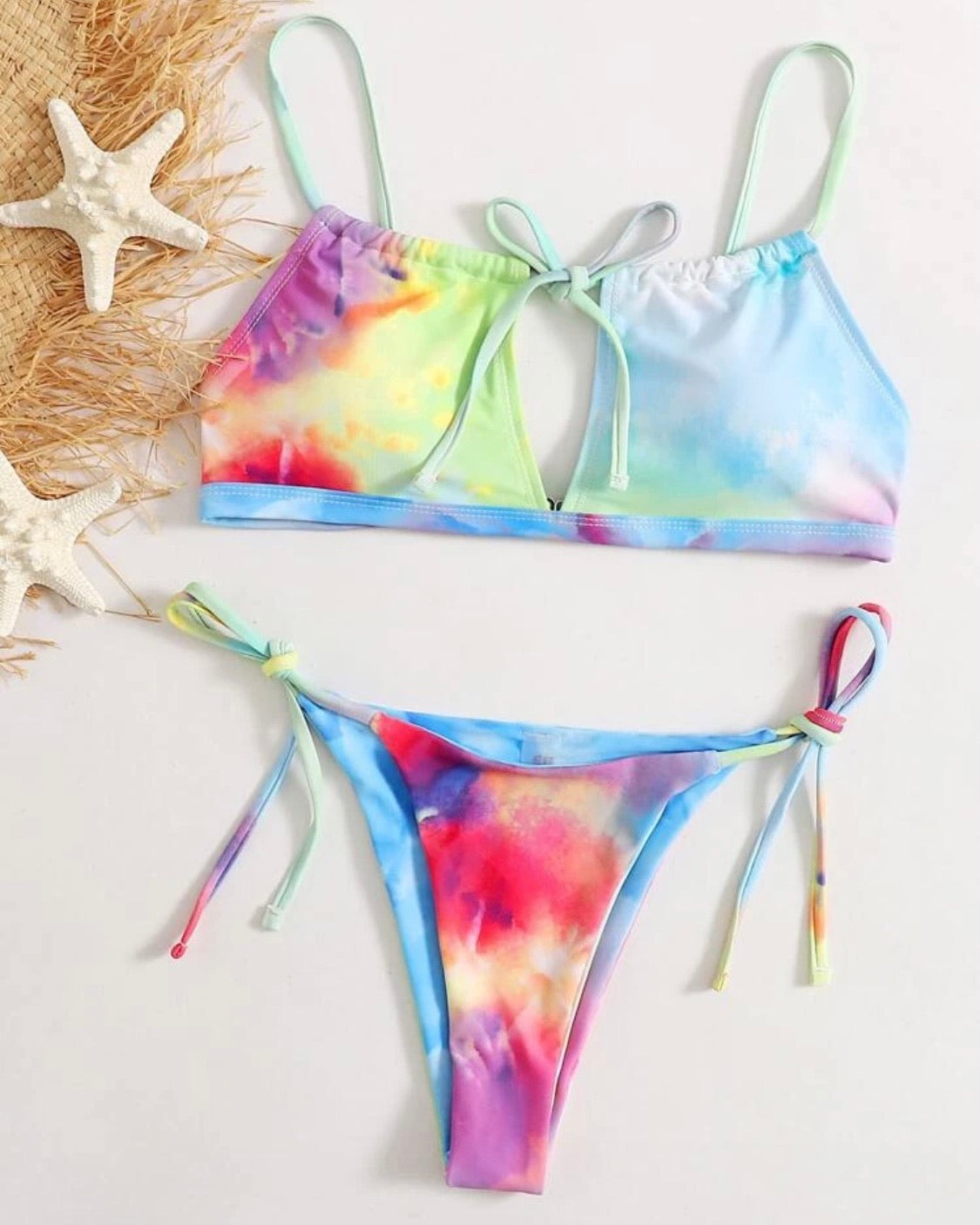 Rainbow Sherbet Bikini Set